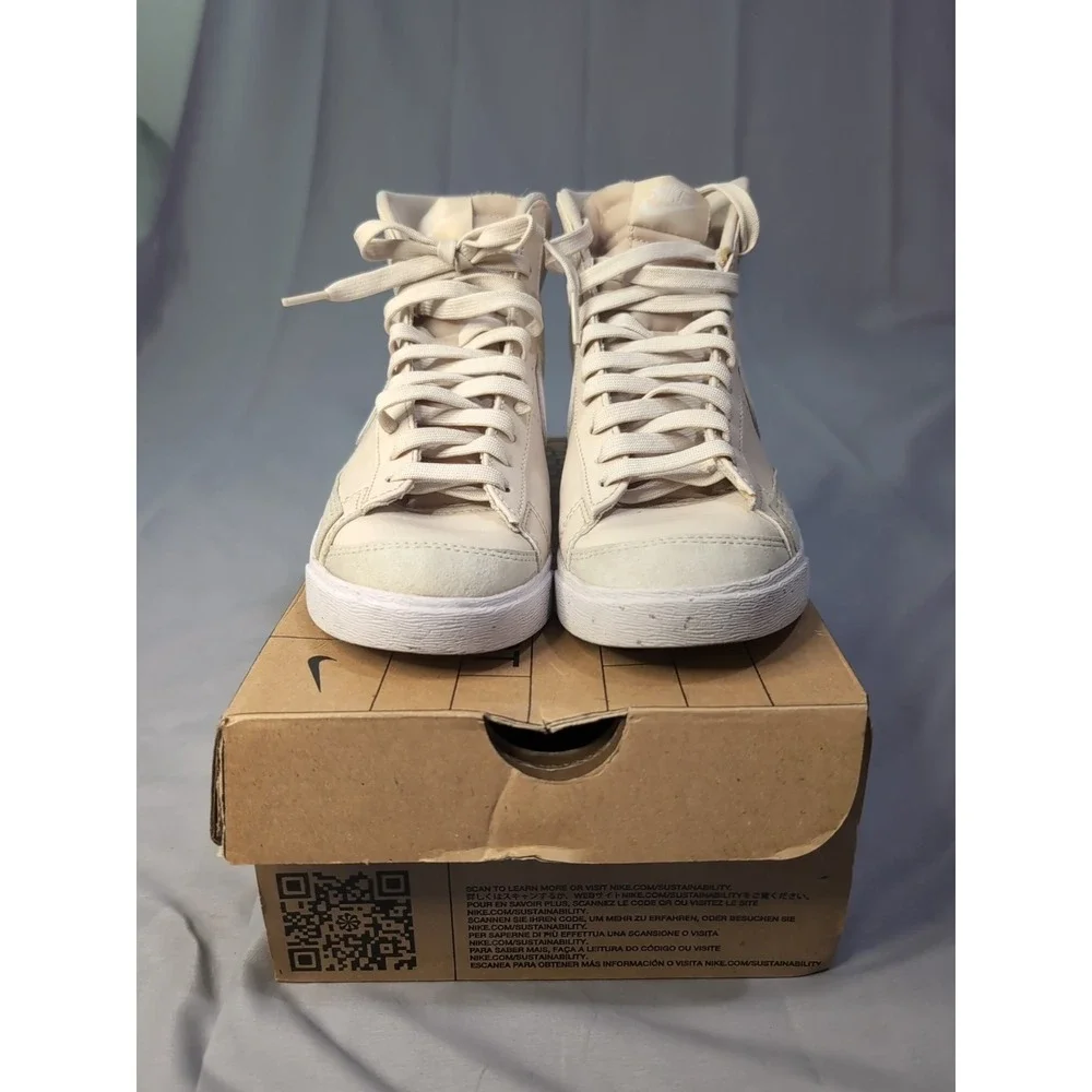 Nike Blazer Mid 77 Next Nature Womens 7.5 Sail White DQ4124-100 High Top Sneaker